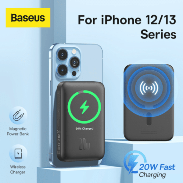 Carregador PowerBank Baseus Wireless- 20w 10.000mah