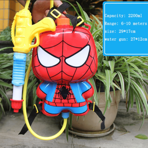 Mochila Infantil Homem-Aranha com pistola de água - Imagem 2