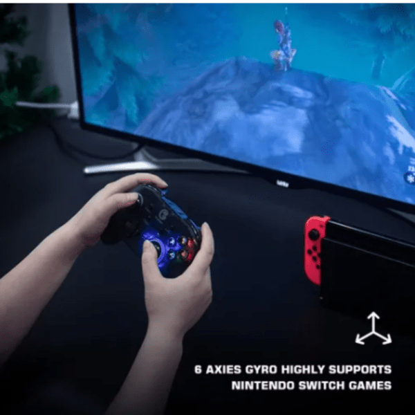 Controle GameSir T4 Pro Sem Fio Bluetooth WiFi Preto - Imagem 4