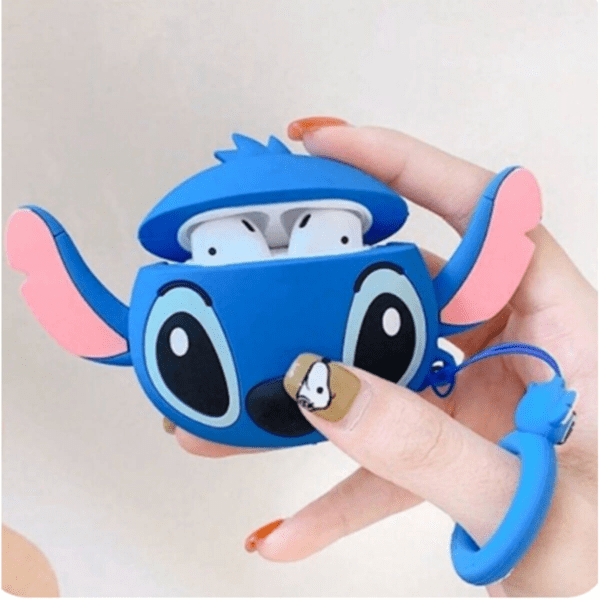 Capa Case Capinha Fone de Ouvido Sem Fio Lilo Stitch Silicone 3D - Image 2