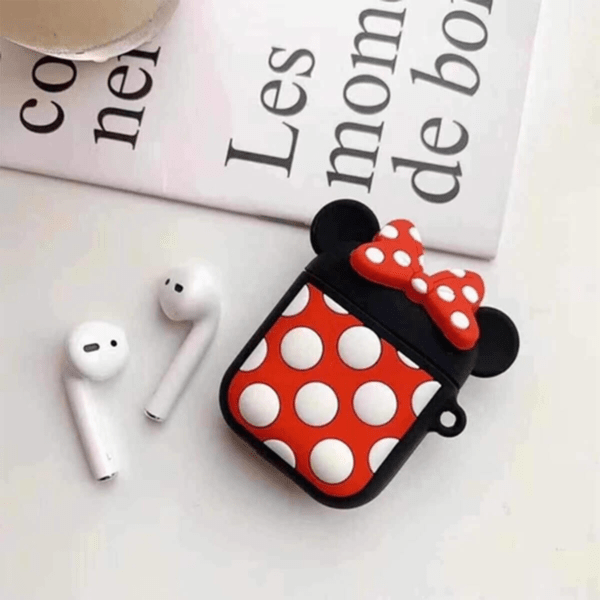 Case Capa Capinha Minnie Fone De Ouvido Sem Fio Silicone - Imagem 2