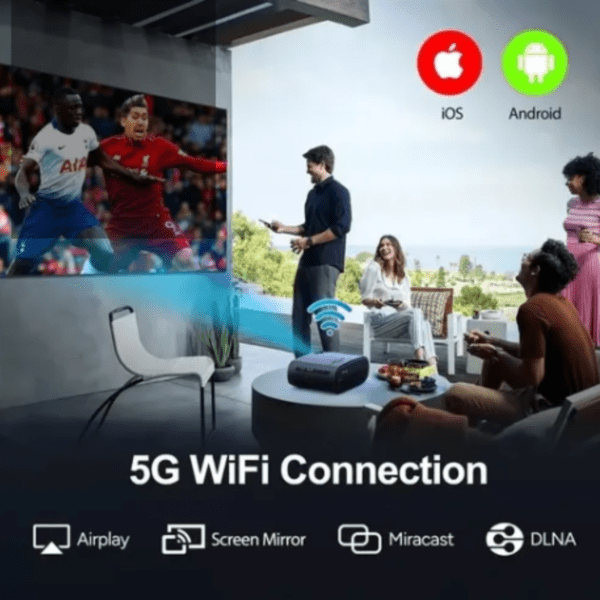 Projetor Wewatch V50 Wi-fi/ Bluetooth 5g- Full HD1080p - Imagem 3