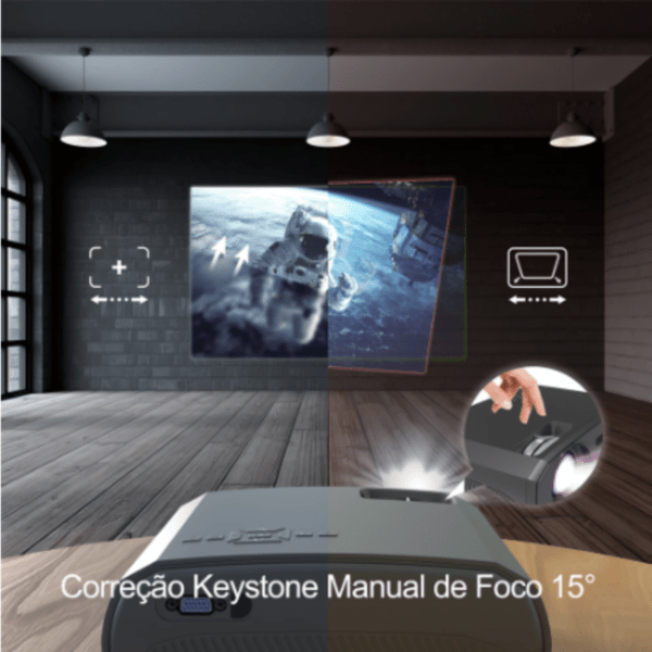 Projetor Wewatch V50 Wi-fi/ Bluetooth 5g- Full HD1080p - Imagem 6
