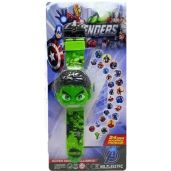 Relógio Infantil Hulk 3D com Projetor de 24 Imagens - Imagem 2