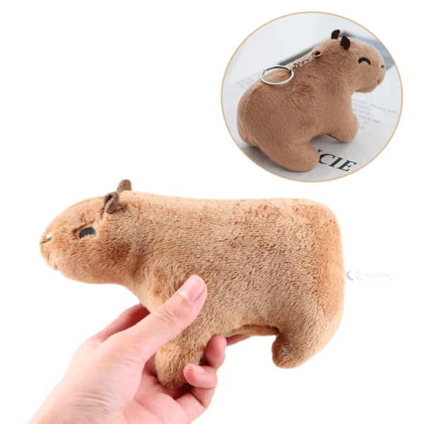 Chaveiro de Pelúcia Adorável- Capivara - Imagem 4