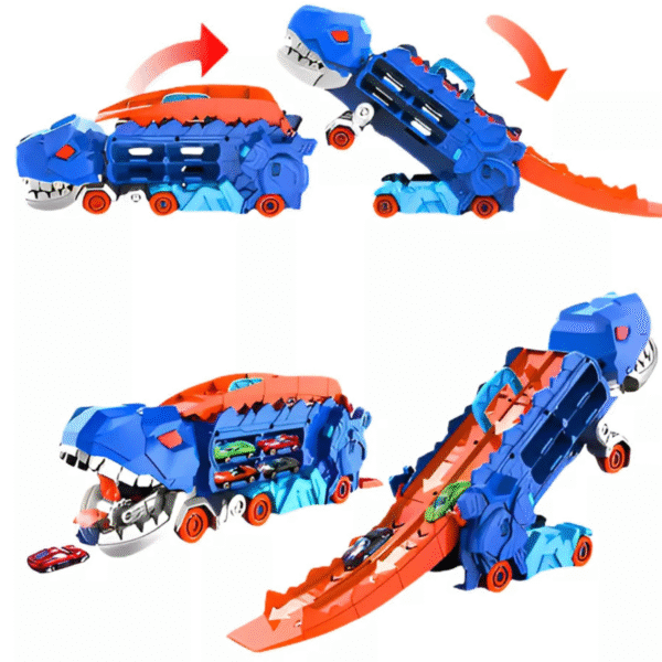 Caminhão Cegonha T-Rex Pista Maleta com 4 Carrinhos - Imagem 3