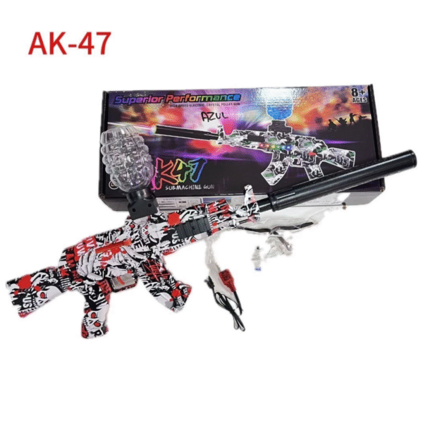 Brinquedo Metralhadora Lança Bolinhas de Gel- AK-47 - Imagem 5