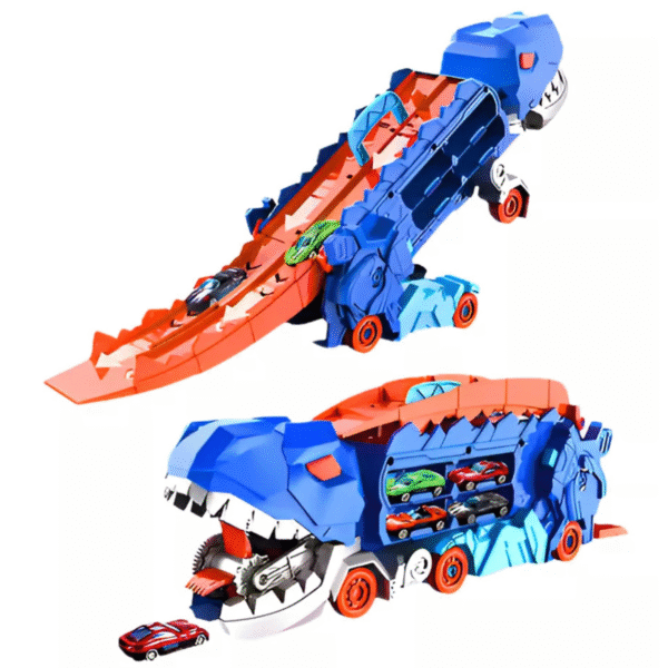 Caminhão Cegonha T-Rex Pista Maleta com 4 Carrinhos - Imagem 2