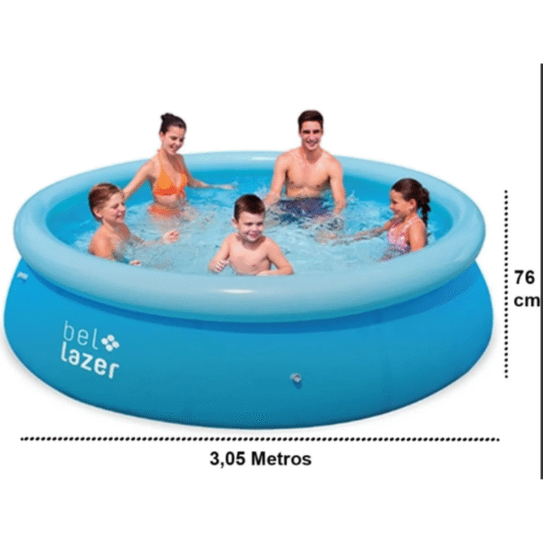 Piscina Inflável 4.600 Litros 3,05 m x 76 cm Azul Bel Fix - Imagem 2
