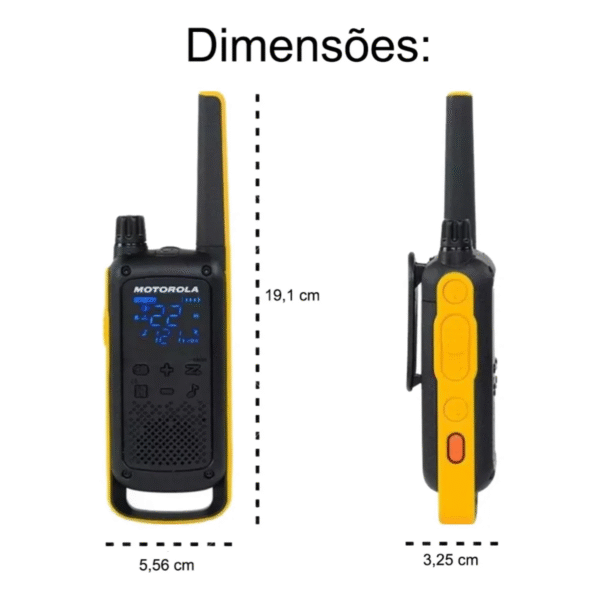 Rádio Comunicador Motorola Talkabout T470- 56km - Imagem 6