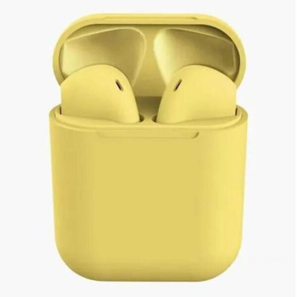 Fone De Ouvido Bluetooth Sem Fio  Android e IOS Amarelo