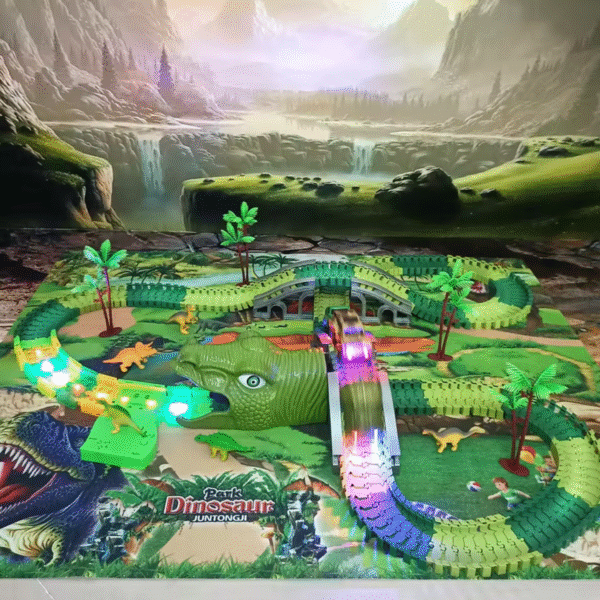 Brinquedo Pista de Dinossauro com Carrinho - 252 Peças - Imagem 4