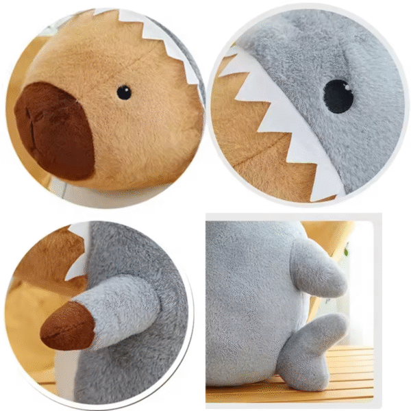 Brinquedo de Pelúcia Adorável- Capivara Tubarão - Imagem 2