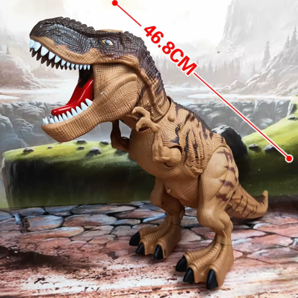 Brinquedo Dinossauro Elétrico Solta Fumaça Bota Ovo - Imagem 3
