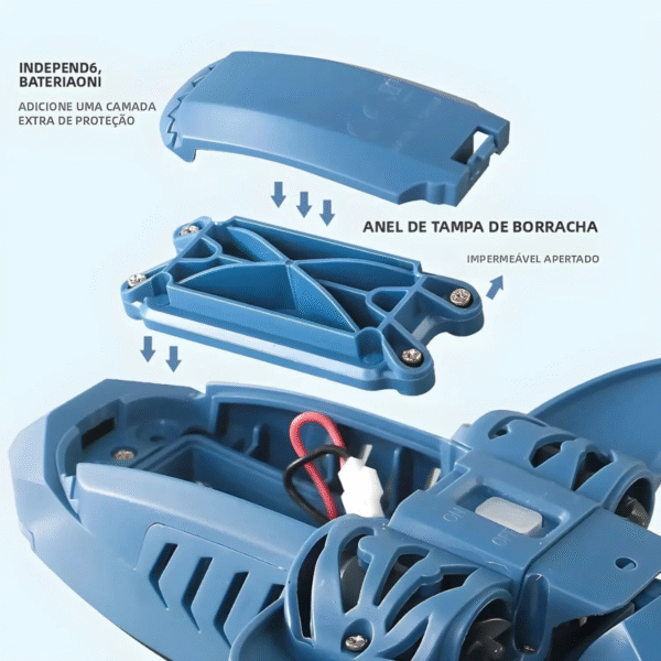 Brinquedo Tubarão Elétrico com Controle Remoto - Imagem 4