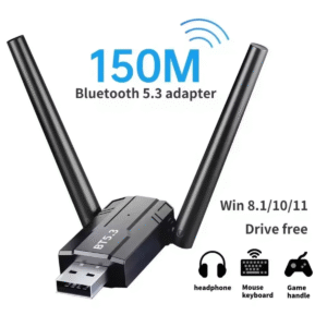 Adaptador Usb Bluetooth 5.3 Longo Alcance 150m- 2 Antenas