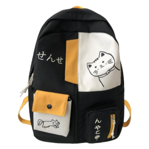 Mochila Gatinho Feminina Escolar Viagem Casual Cute Coreana